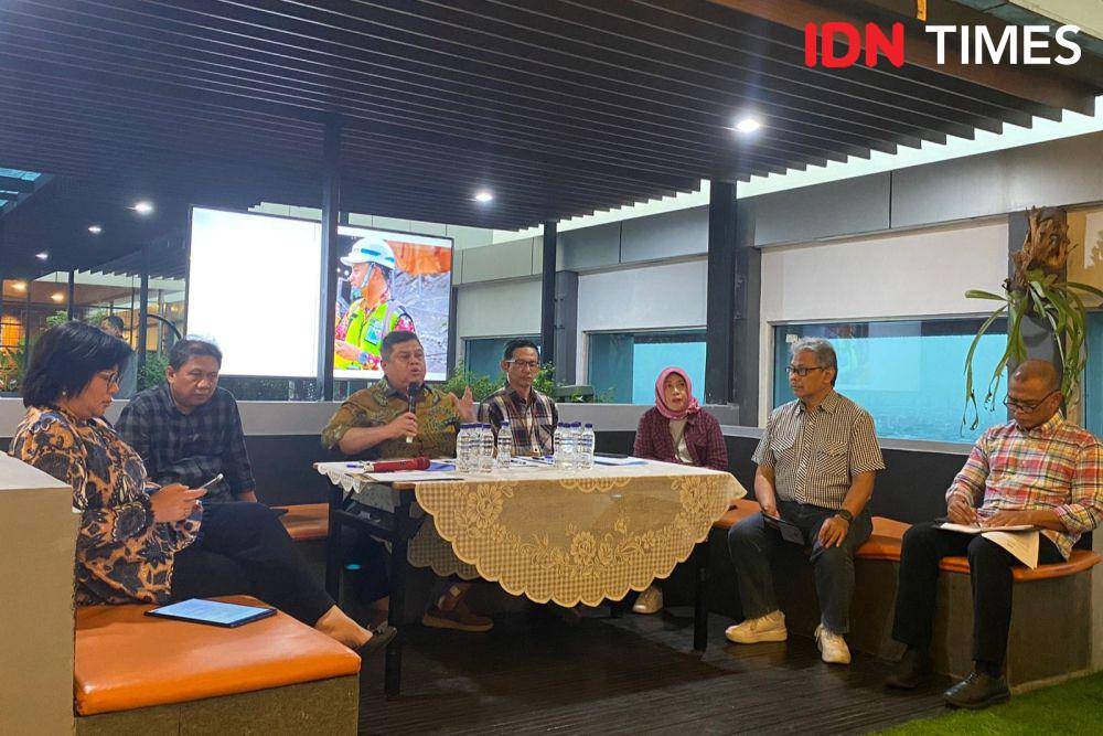 Konferensi pers pemaparan kinerja Badan Pemeriksa Keuangan dan Pembangunan (BPKP) sepanjang 2023. (IDN Times/Vadhia Lidyana)