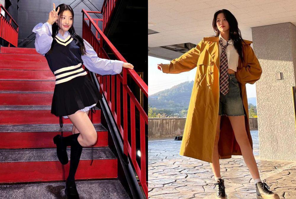 15 Ide Styling Kemeja ala Member fromis_9, Gak Boring!