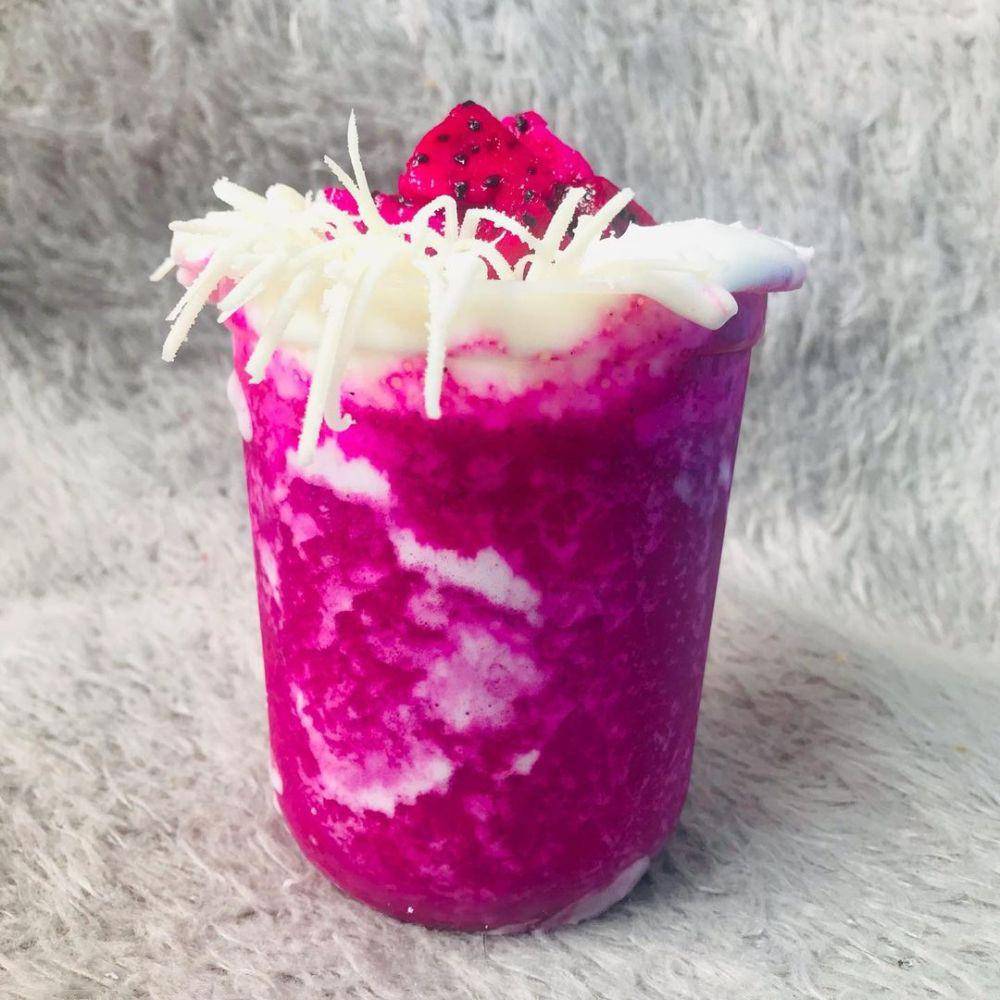 Ilustrasi smoothies buah naga jeli (instagram.com/najibzamri)