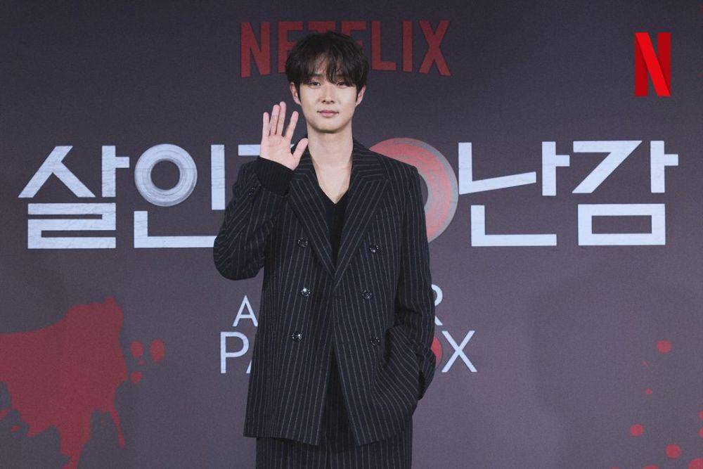 Choi Woo Shik di konferensi pers drama Korea A Killer Paradox (instagram.com/netflixkr)