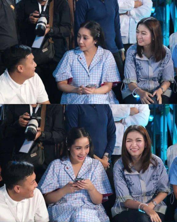 Nagita nonton Raffi tanding (Instagram.com/chevirgo)