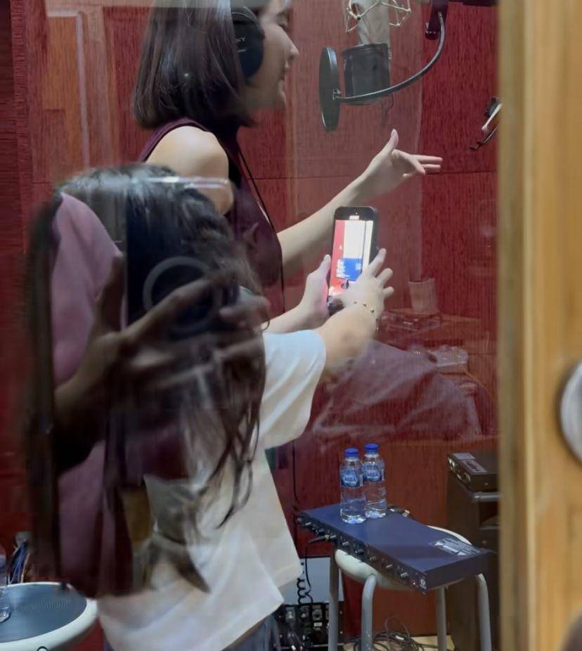 potret Gempi temani Gisella rekaman (instagram.com/gisel_la)