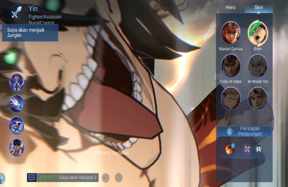 skin Attack on Titan di MLBB (dok. Moonton/Mobile Legends)