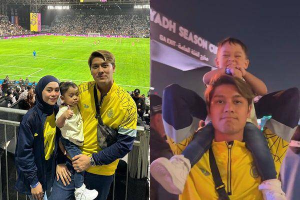 Lesti dan Billar nonton bola (Instagram.com/rizkybillar)