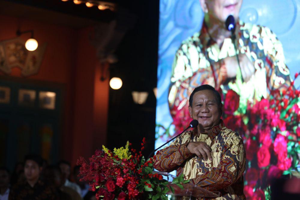 Hadiri Perayaan Imlek Kadin, Prabowo Tegaskan akan Rangkul Semua Etnis