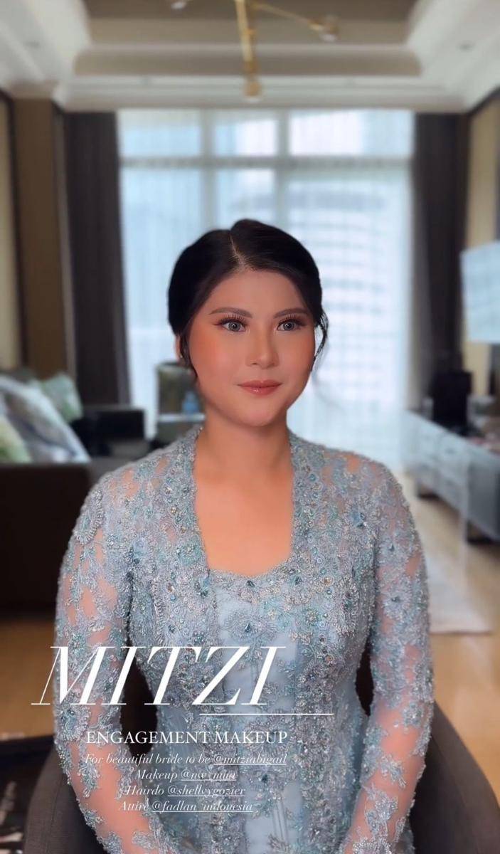 makeup dan kebaya tunangan Mitzi Abigail (instagram.com/nw_mua)