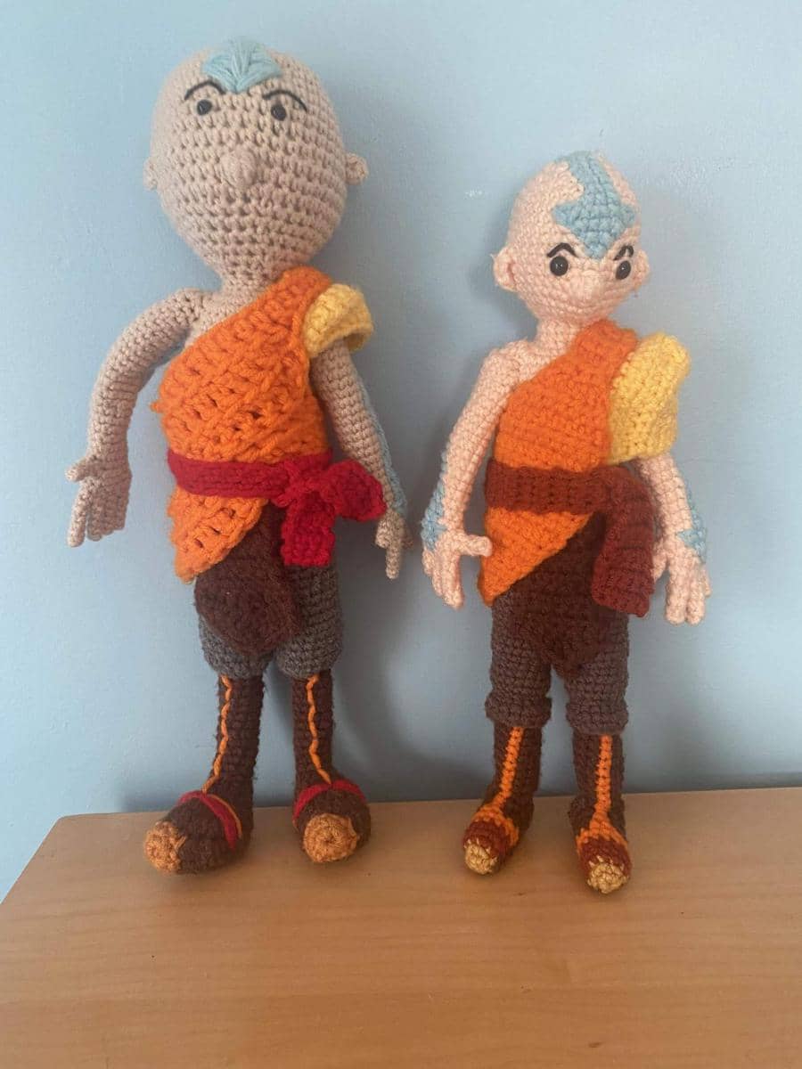 potret rajutan tangan bertema Avatar: The Last Airbender (reddit.com/user/jellybloom17)
