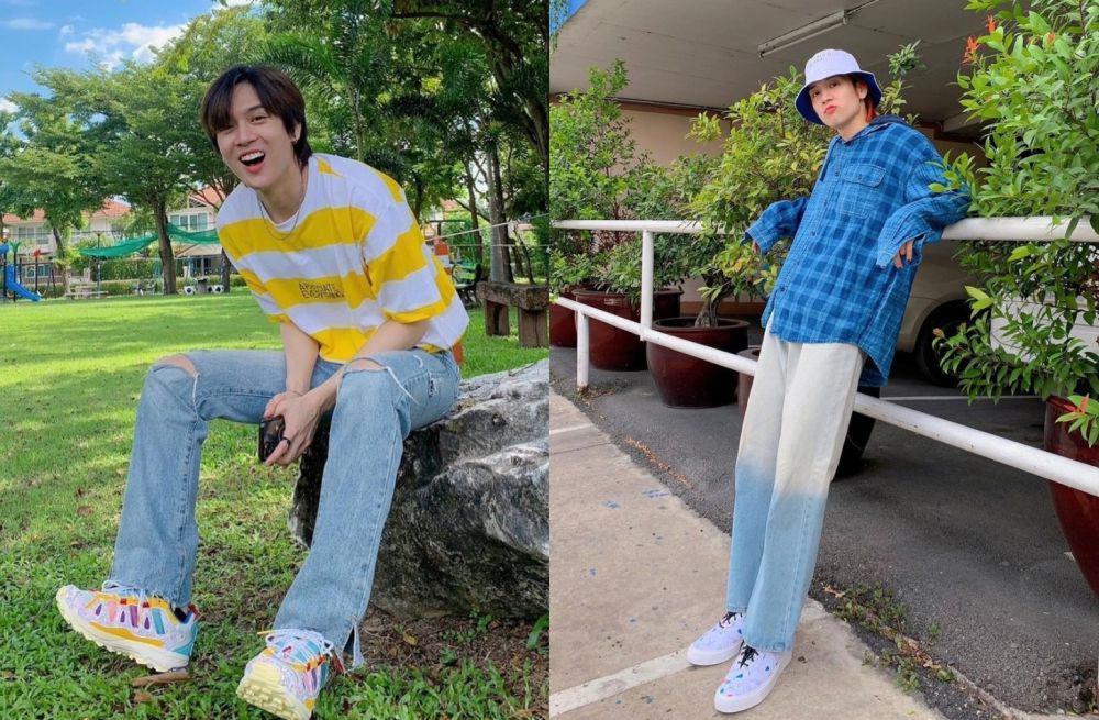 8 Pilihan OOTD Warna Cerah ala Pon Thanapon, Vibesnya Cheerful