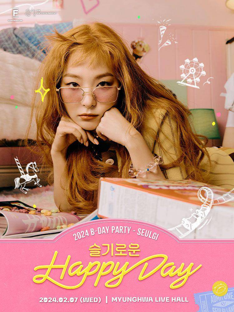 Poster birthday party Seulgi RED VELVET (twitter.com/RVsmtown)