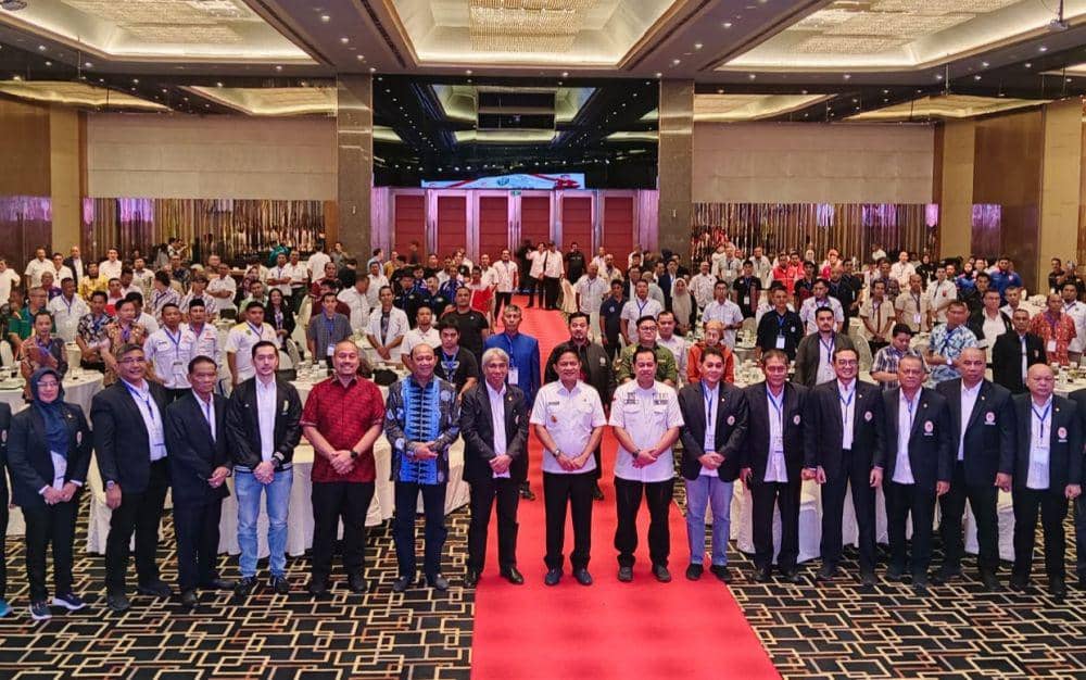 Pj Gubernur Sumut Hasanuddin, Kadispora dan pengurus KONI Sumut pada Raker KONI Sumut (dok.istimewa)
