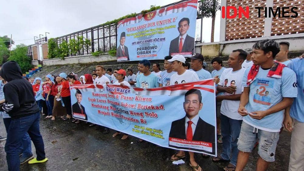Warga Kampung Sewu Solo Deklarasi Dukung Gibran, Wilayah PDIP