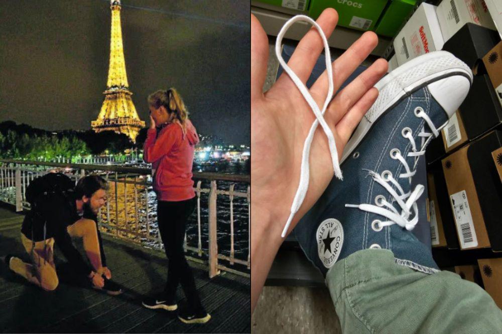 7 Potret Kocak Tali Sepatu Meresahkan, Menguji Emosi Banget!