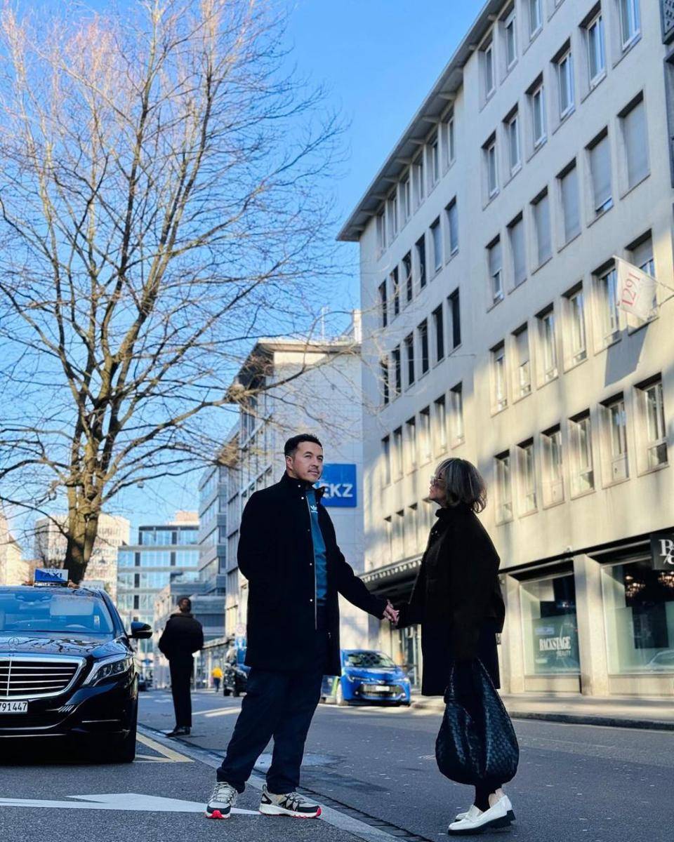 potret Rifat Sungkar dan Sissy Prescillia di Swiss (instagram.com/sysiio)