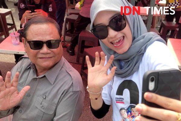 Kedatangan Prabowo KW Jadi Hiburan di Deklarasi Milenial Aceh