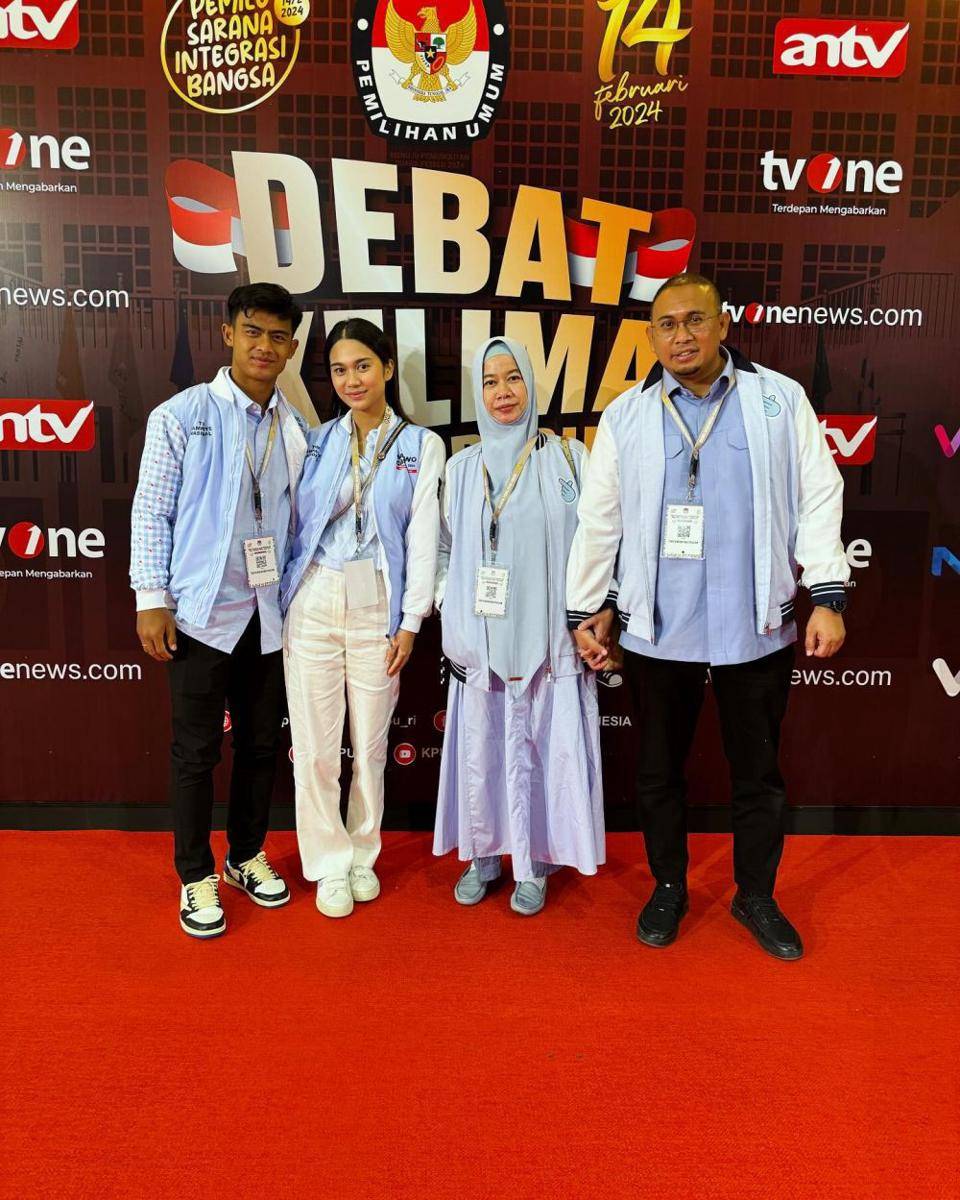 Azizah Salsha dan Arhan debat capres (Instagram.com/arhannzizahh)