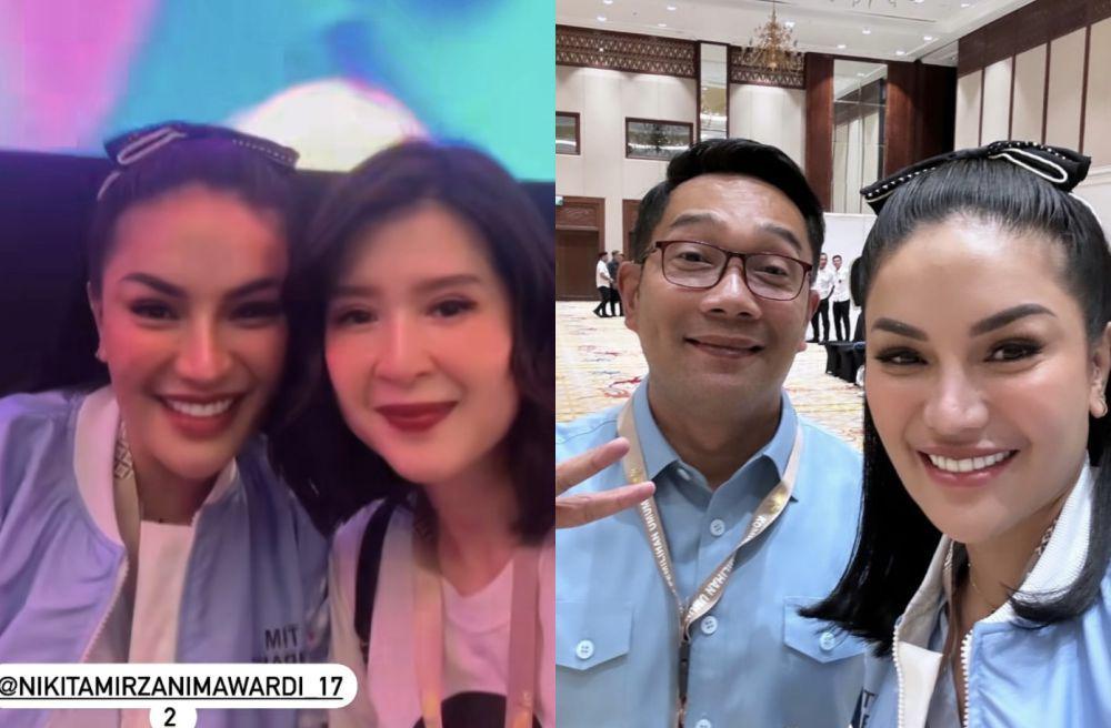 8 Potret Nikita Mirzani Nonton Debat Capres Terakhir, Akrab Sama Baim