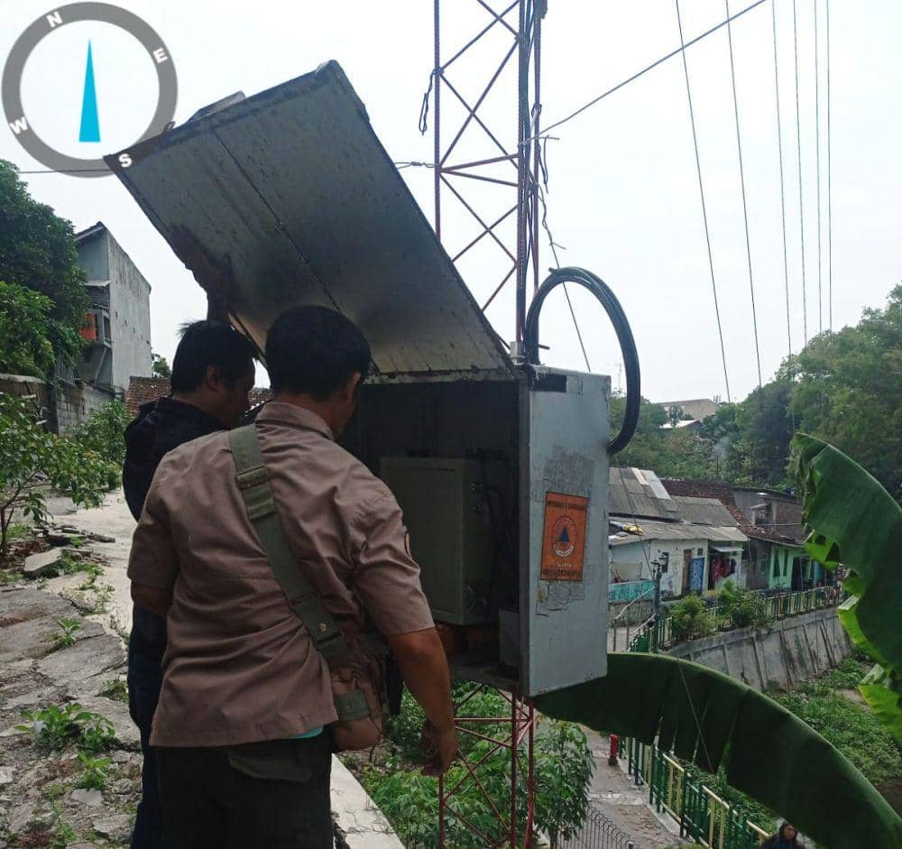 Pengecekan EWS di Kota Yogyakarta. (Dok. Istimewa)