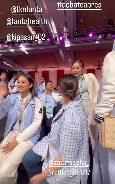 Azizah Salsha dan Arhan debat capres (Instagram.com/arhannzizahh)
