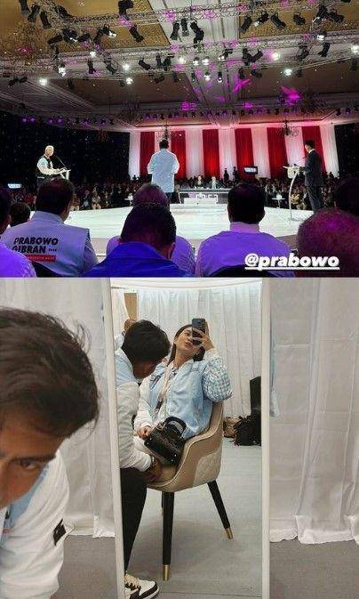 Azizah Salsha dan Arhan debat capres (Instagram.com/arhannzizahh)