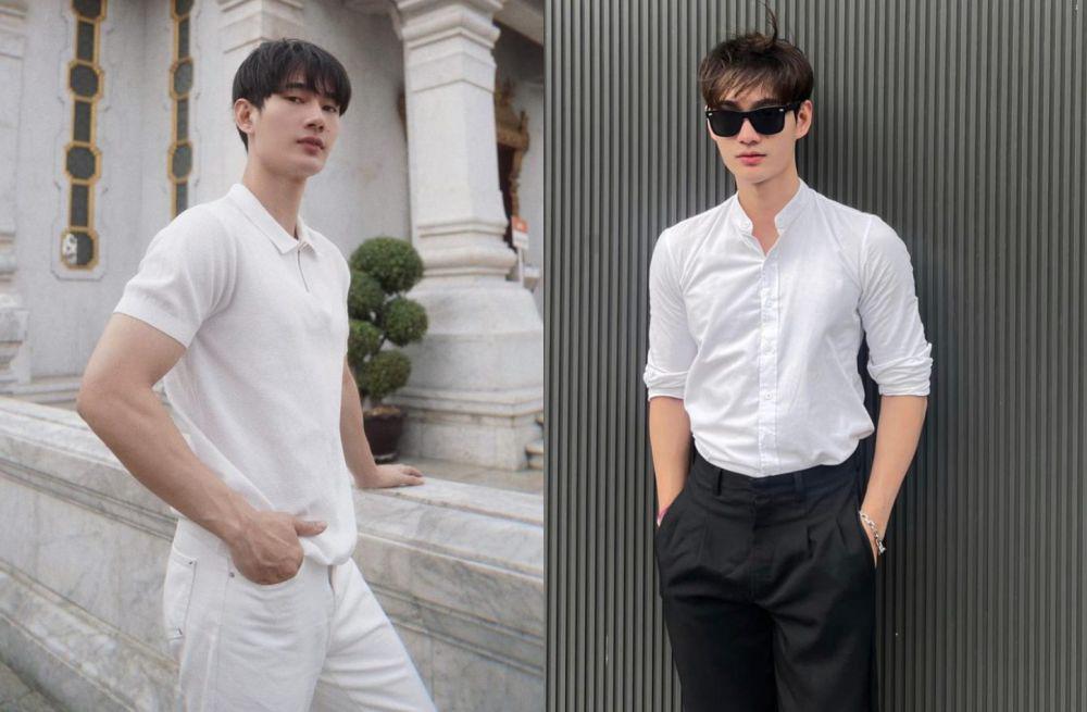 9 Inspirasi Outfit Pakai Atasan Putih ala Pavel Naret, Charming!