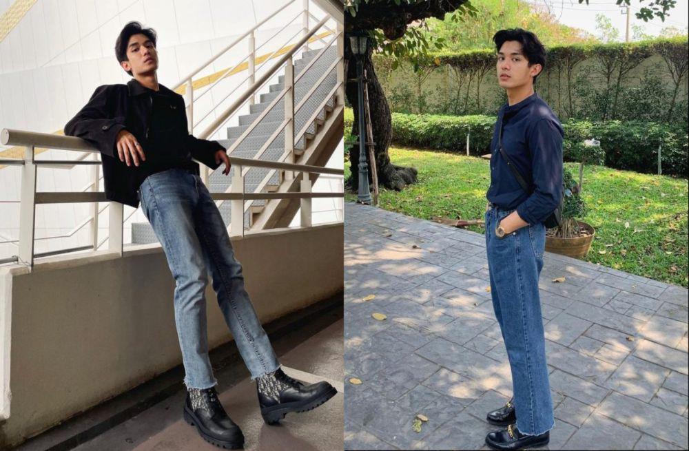 8 Inspirasi Padu Padan Outfit Pakai Celana Jeans ala Net Siraphop