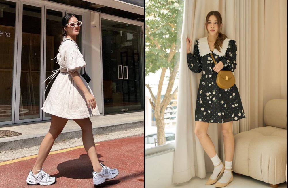 9 Referensi Outfit Girly Pakai Dress ala Belle Kemisara, Charming!