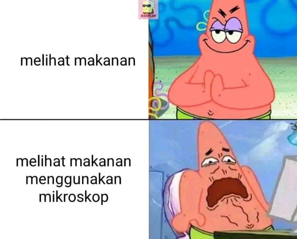 meme Patrick berekspresi bengek (instagram.com/komersial.beract)