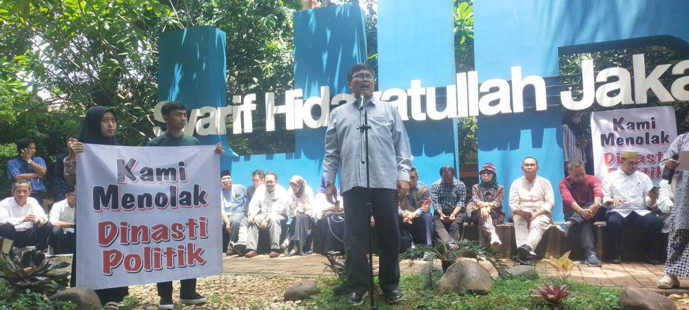Aksi Seruan UIN Ciputat Diwarnai Upaya Penggembosan