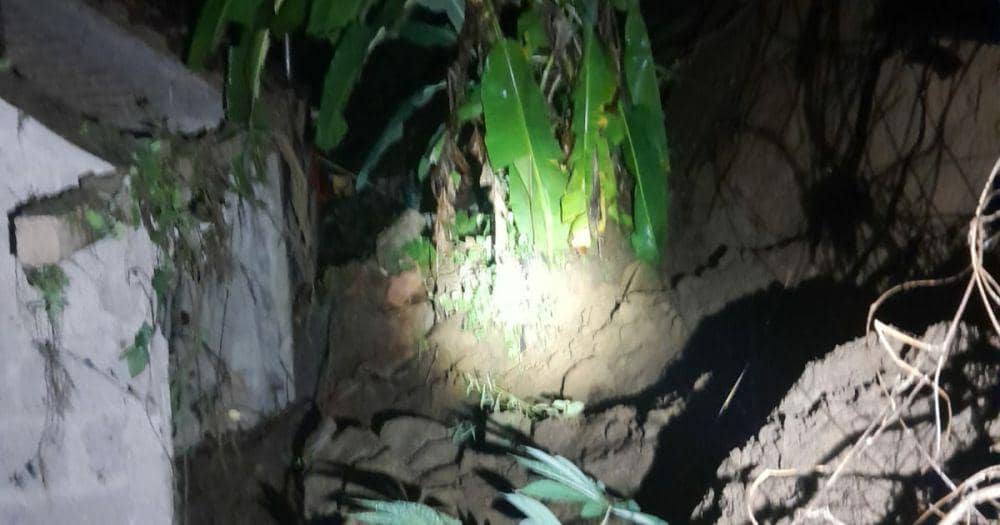 Tanah longsor terjang rumah warga di Wonolelo Bantul.(Dok.Polres Bantul)