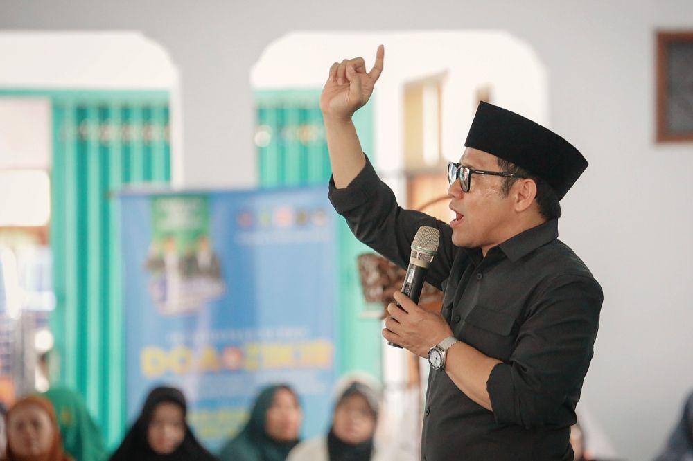 Cawapres nomor urut satu, Muhaimin Iskandar saat berkampanye di Sragen, Jawa Tengah. (Dokumentasi tim media AMIN)