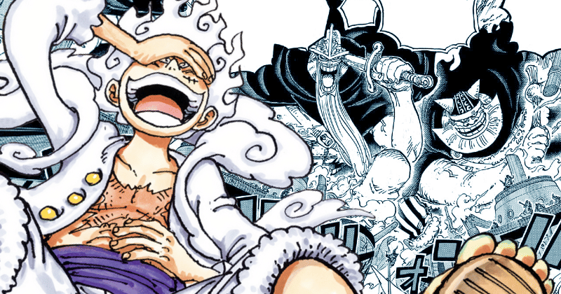 Luffy Gear 5, Dorry, dan Brogy. (mangaplus.shueisha.co.jp/One Piece)