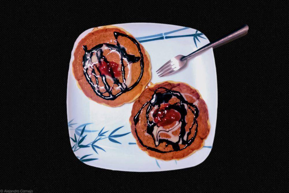 ilustrasi pancake pisang cokelat keju (pixabay.com/ImNotHim)