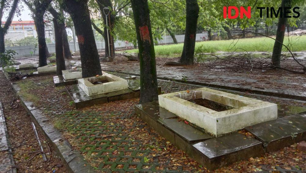 Nasib Makam Kuno Tujua kala Lapangan Karebosi Makasssar Direvitalisasi