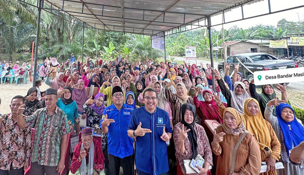 Tiga Caleg PAN Sosialisasi Satu Panggung di Simalungun
