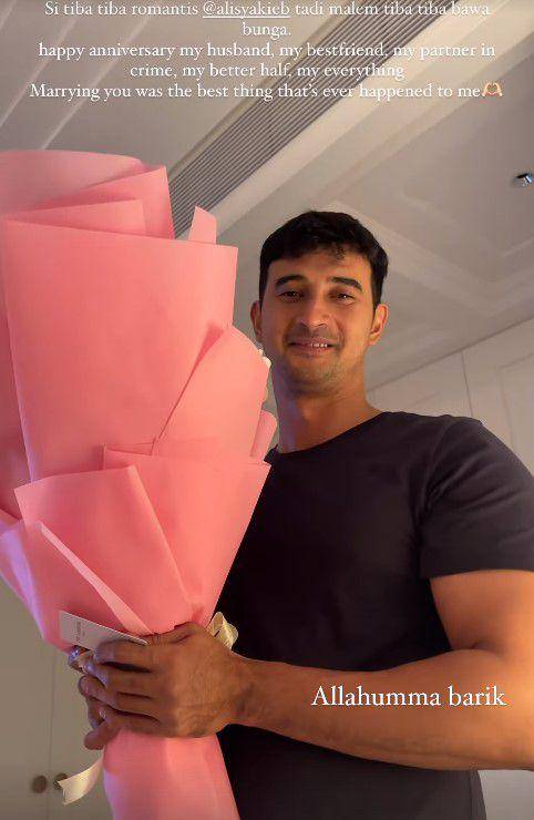 anniversary Ali Syakieb dan Margin (Instagram.com/marginw)