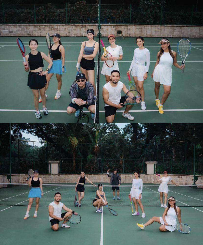 potret Pevita Pearce latihan tenis (instagram.com/pevpearce)