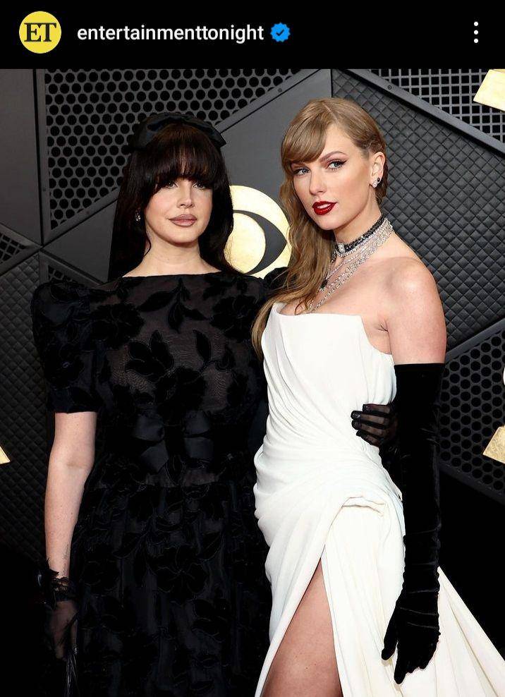 potret kedekatan Taylor Swift dan Lana Del Rey di Grammy Awards 2024 (instagram.com/entertainmenttonight)