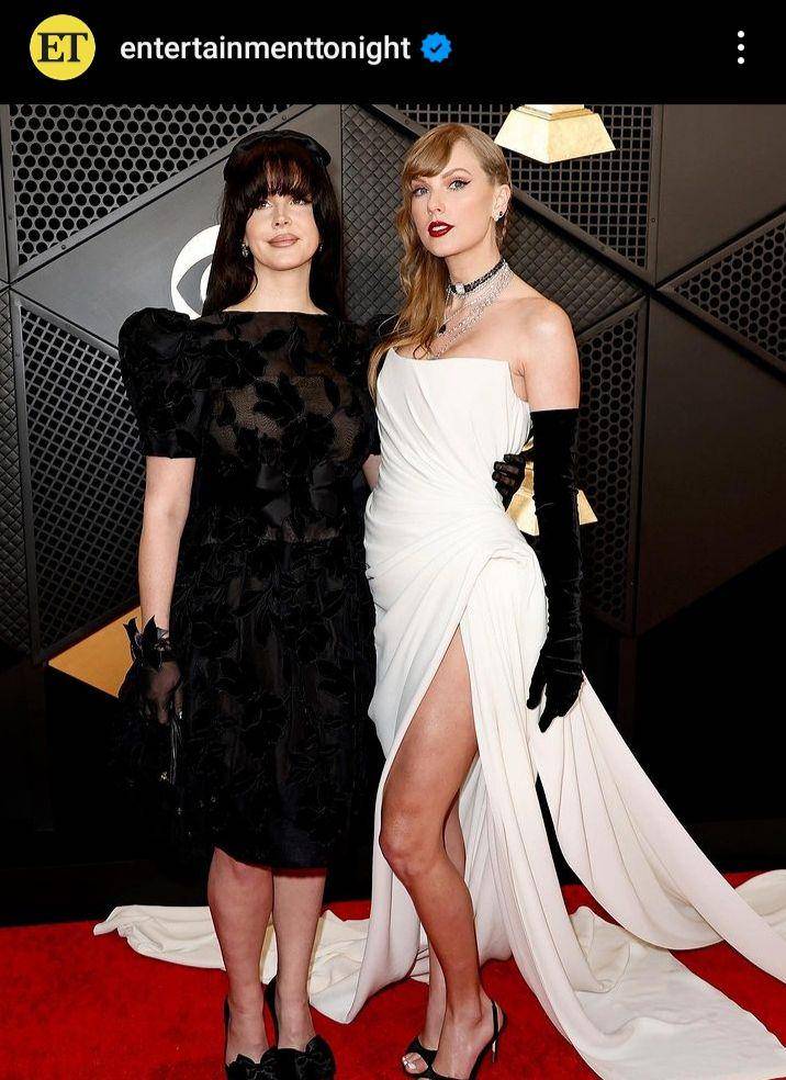 potret kedekatan Taylor Swift dan Lana Del Rey di Grammy Awards 2024 (instagram.com/entertainmenttonight)