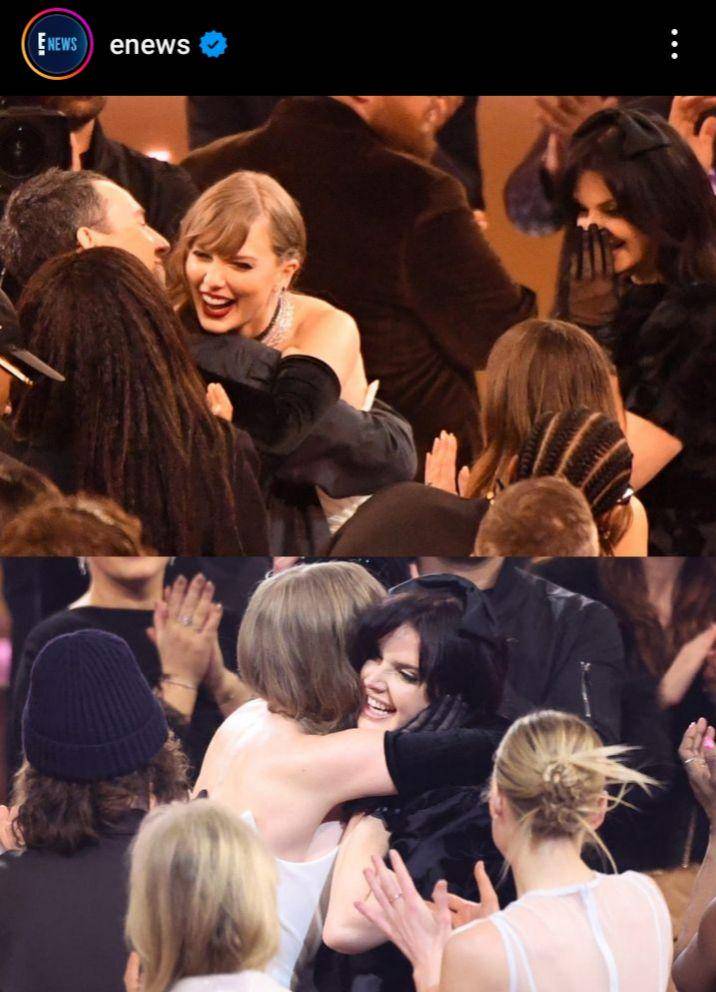 potret kedekatan Taylor Swift dan Lana Del Rey di Grammy Awards 2024 (instagram.com/enews)