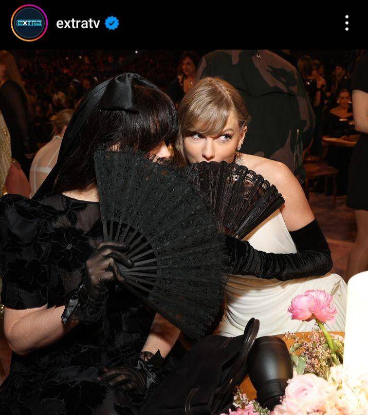 potret kedekatan Taylor Swift dan Lana Del Rey di Grammy Awards 2024 (instagram.com/extratv)