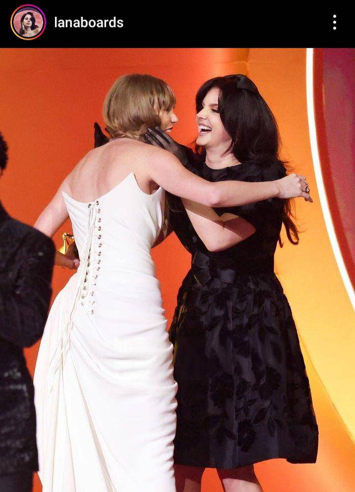 potret kedekatan Taylor Swift dan Lana Del Rey di Grammy Awards 2024 (instagram.com/lanaboards)