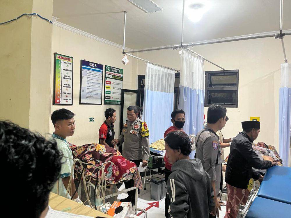 Korban meninggal dunia saat di Puskesmas Sikur. (dok. Humas Polres Lotim)