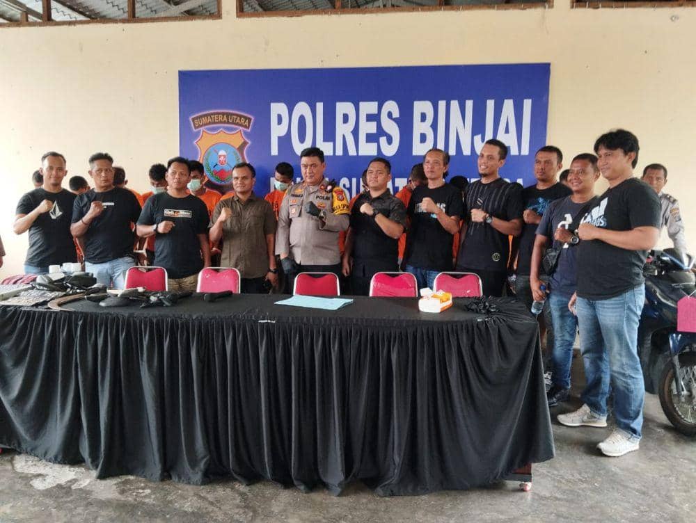 13 Pelaku Begal di Binjai Diciduk Polisi, 3 Masih Pelajar