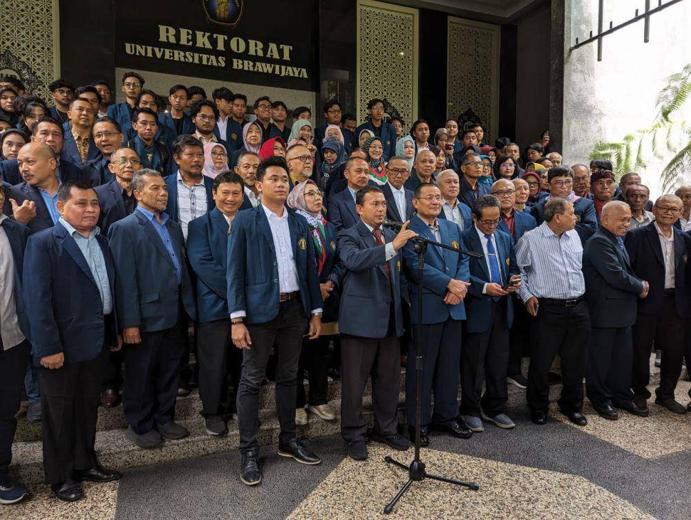 Penyataan sikap terkait etika bernegara oleh Civitas Akademika UB. (IDN Times/Rizal Adhi Pratama)