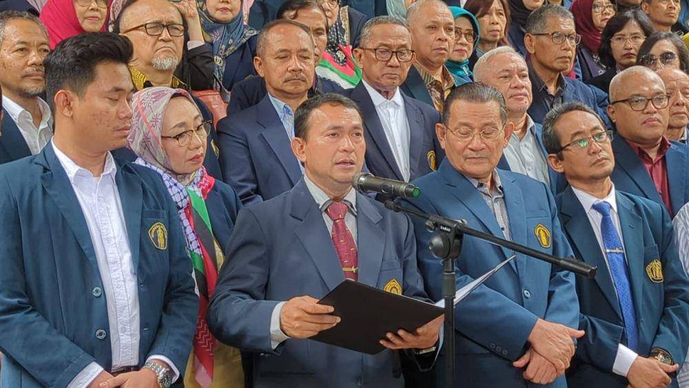 Penyataan sikap terkait etika bernegara oleh Civitas Akademika UB. (IDN Times/Rizal Adhi Pratama)