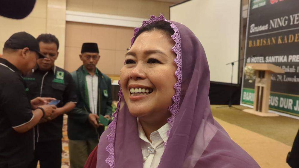 Dewan Penasihat Tim Pemenangan Nasional (TPN) Ganjar-Mahfud, Yenny Wahid. (IDN Times/Rizal Adhi Pratama)