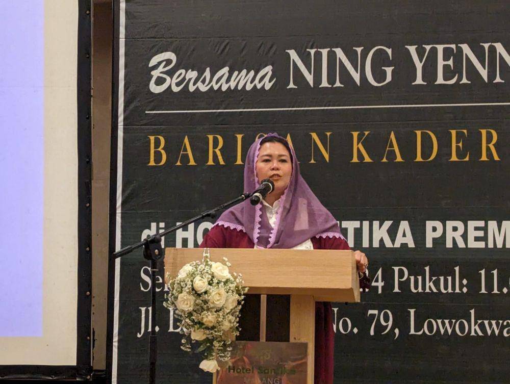 Dewan Penasihat Tim Pemenangan Nasional (TPN) Ganjar-Mahfud, Yenny Wahid. (IDN Times/Rizal Adhi Pratama)