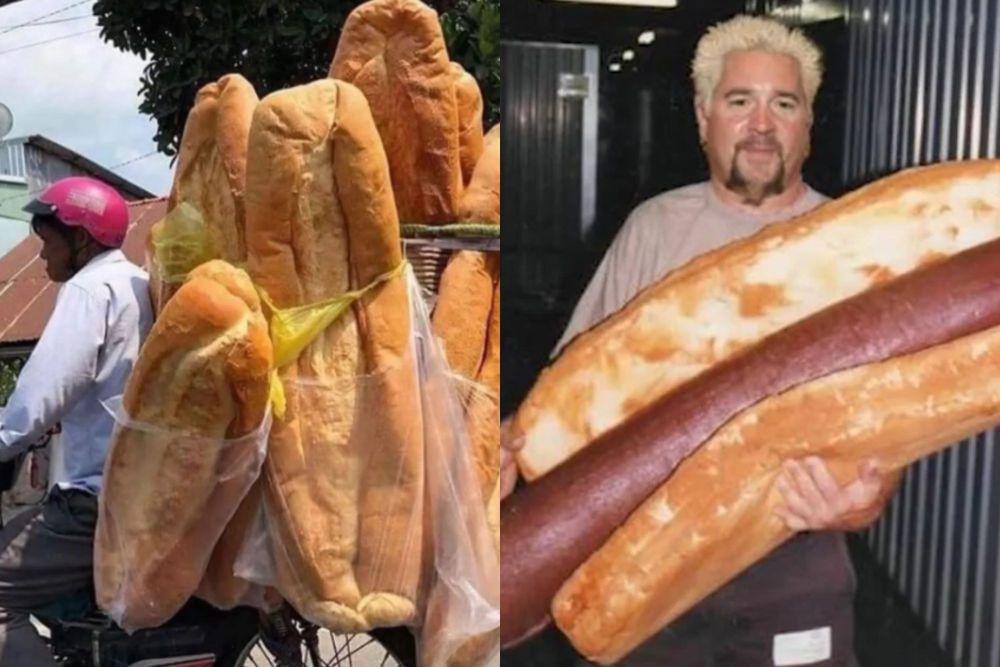 kolase potret lucu roti berukuran super jumbo (instagram.com/disturbingzone I reddit.com/turkeybass)