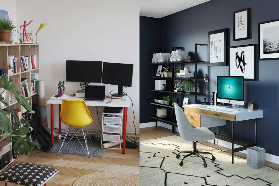 desain ruang kerja yang space saving (unsplash.com/Veronika Hradilová | Spacejoy)