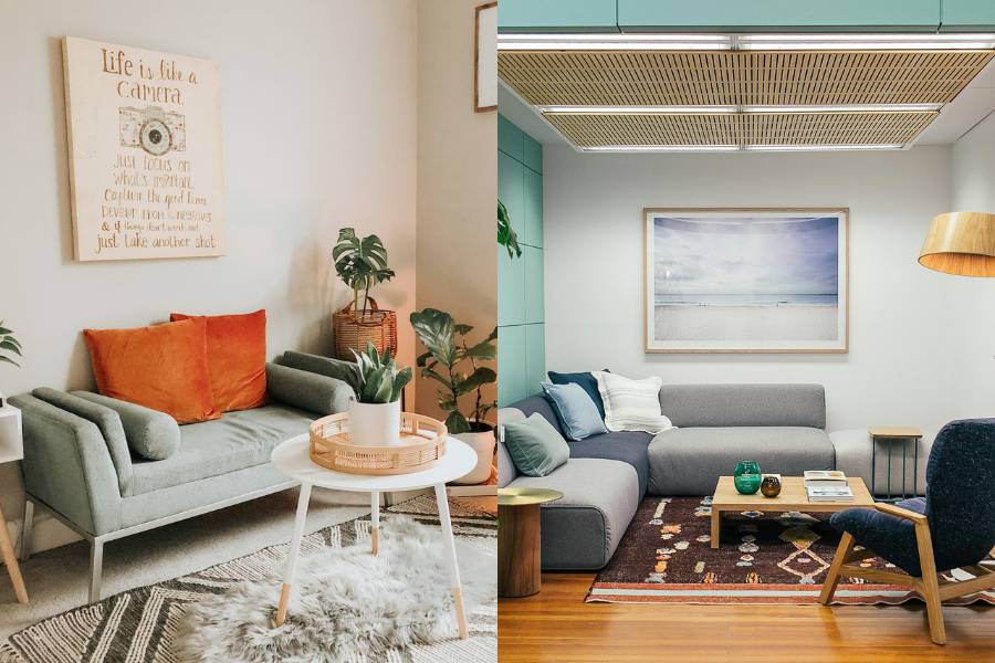 desain ruang keluarga 3x3 (unsplash.com/Yehleen gaffney | pexels.com/Rachel Claire)